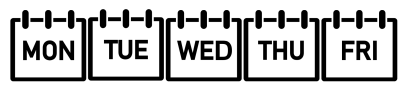 Monday thru Friday