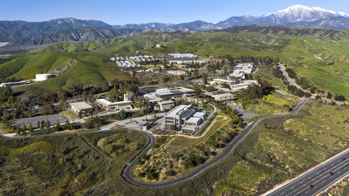 Aerial view of campus