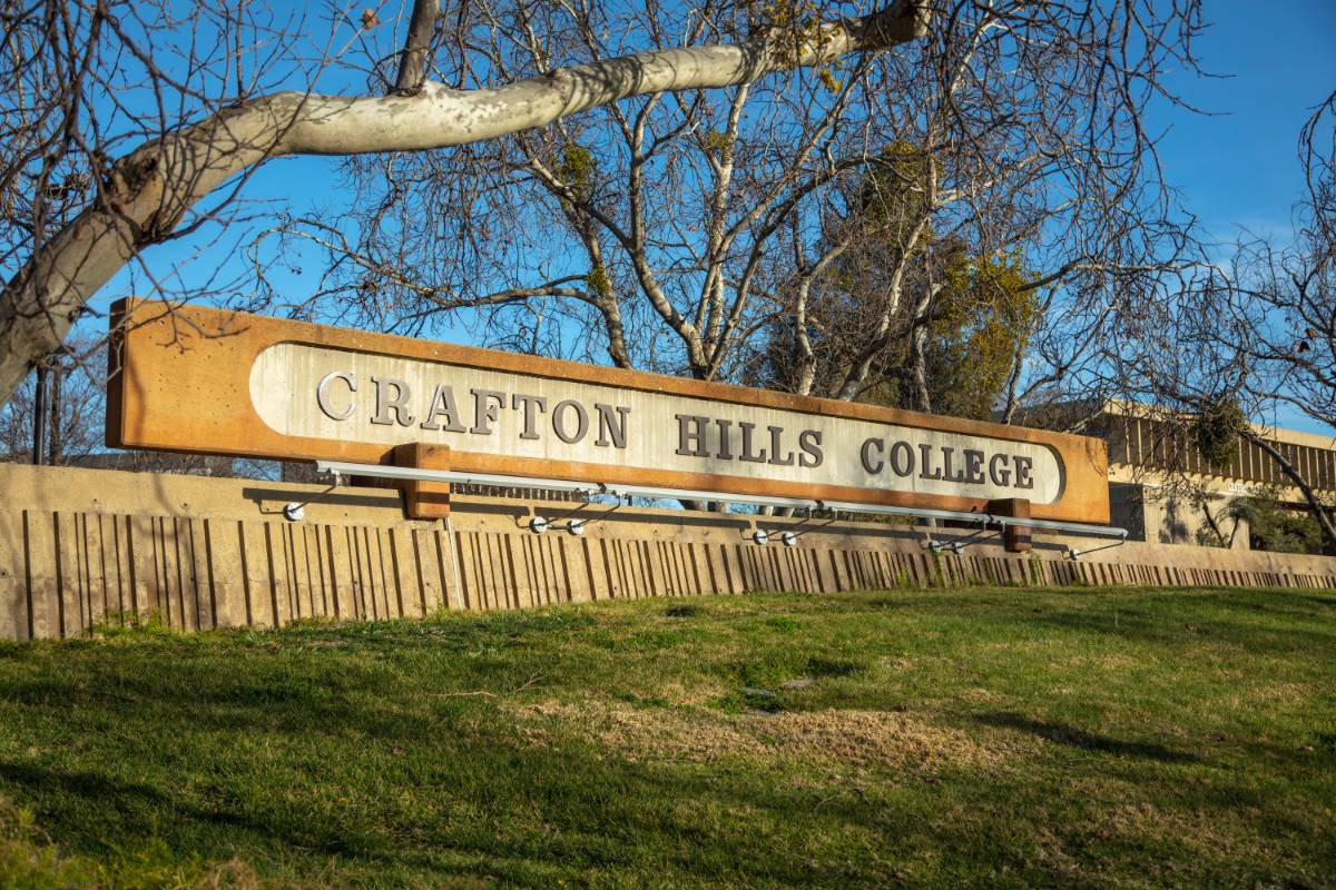 Crafton Hills College sign