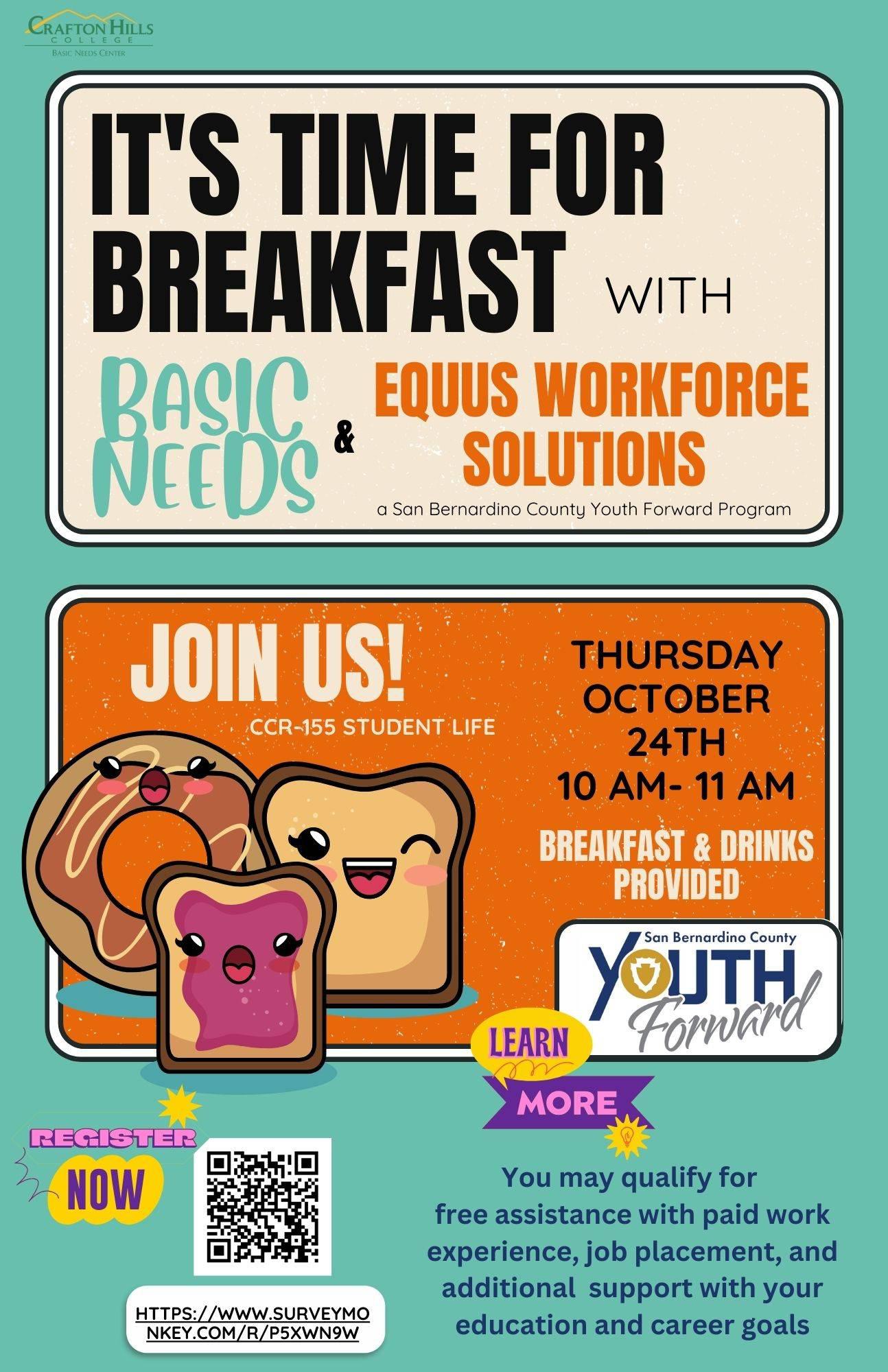 Breakfast with Basic Needs & Equus