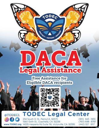 Free DACA Assistance flyer