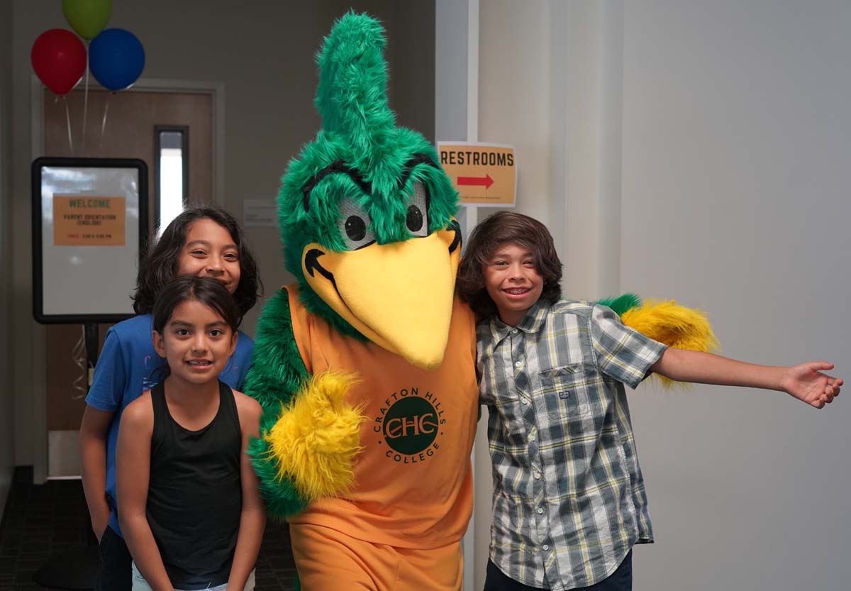 Students at Roadrunner Rally