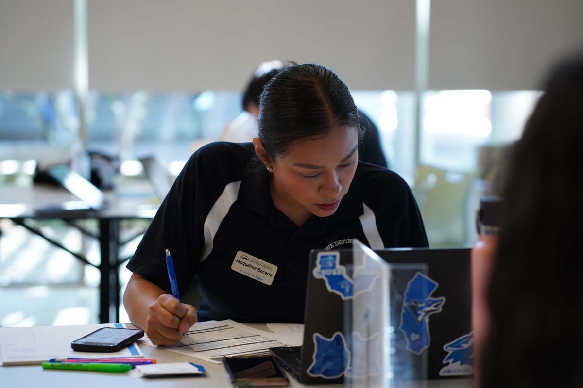 CHC Students at CSUSB Admit Day with mascots