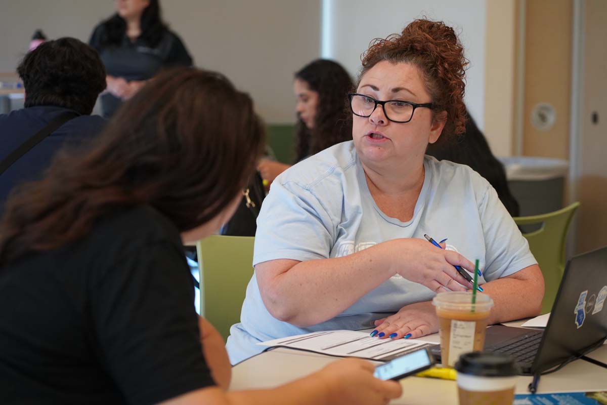 CHC Students at CSUSB Admit Day with mascots