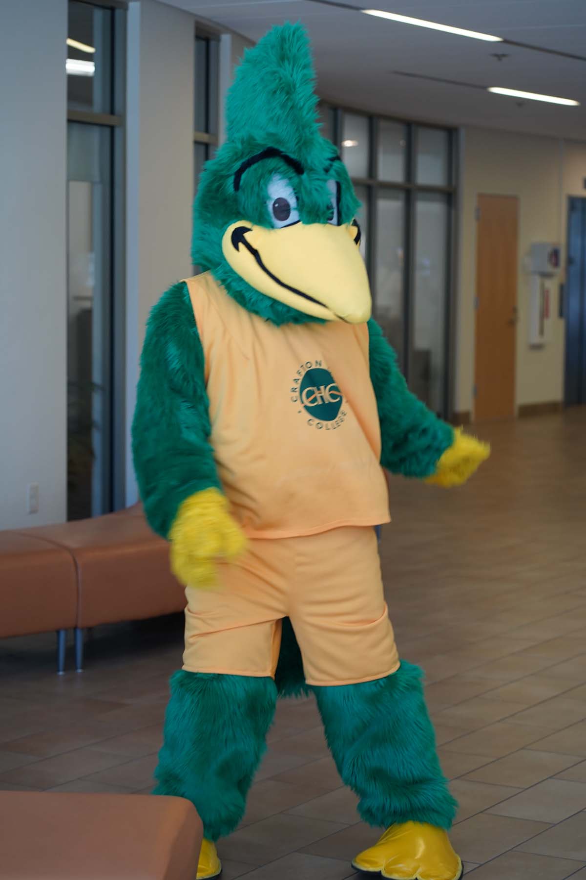 CHC Students at CSUSB Admit Day with mascots