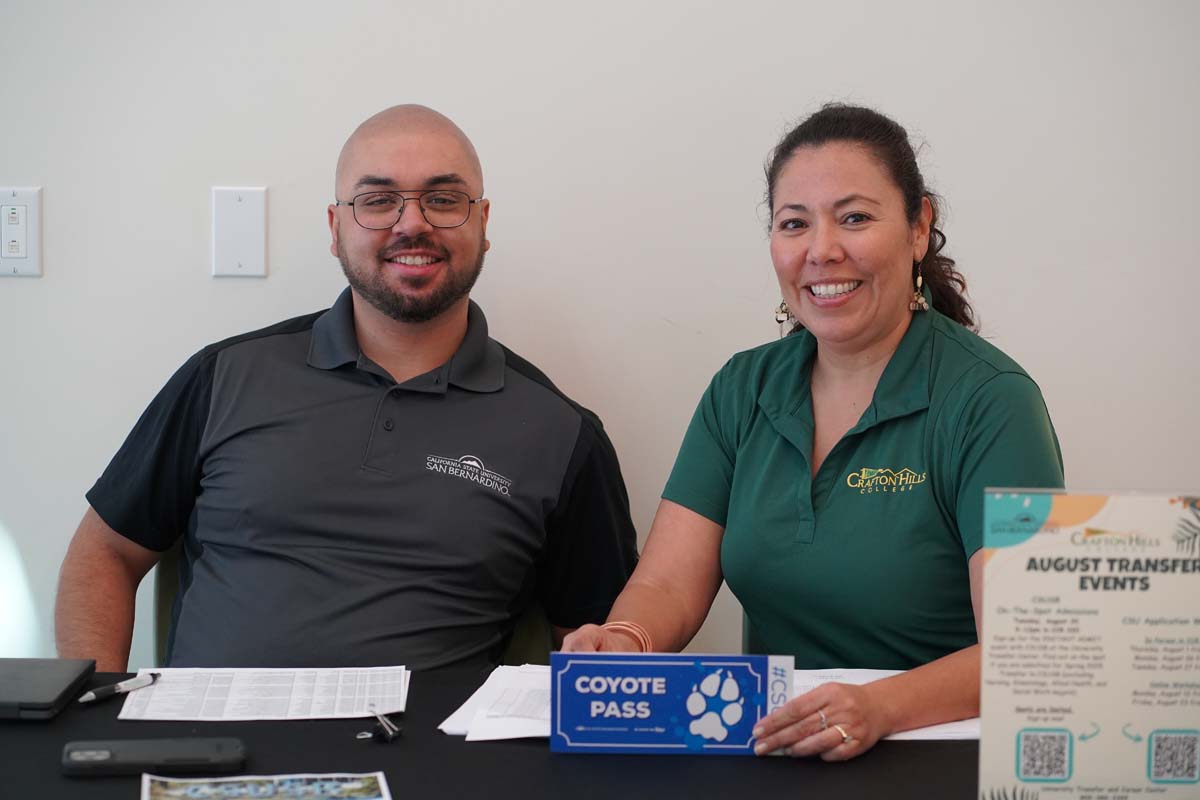 CHC Students at CSUSB Admit Day with mascots