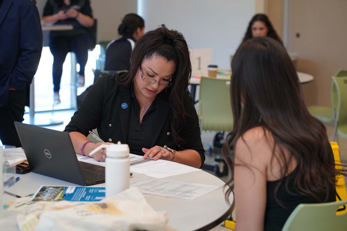 CHC Students at CSUSB Admit Day with mascots