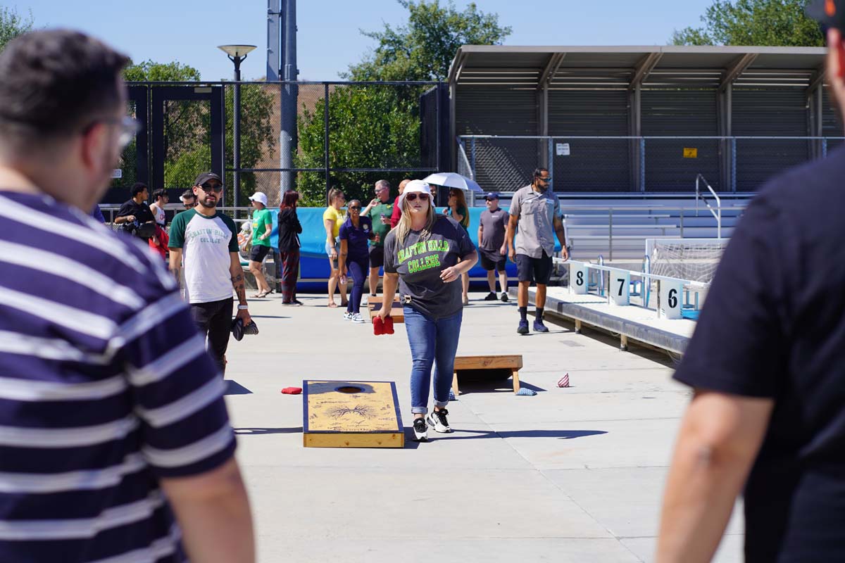 Employees at SBCCD Olympics