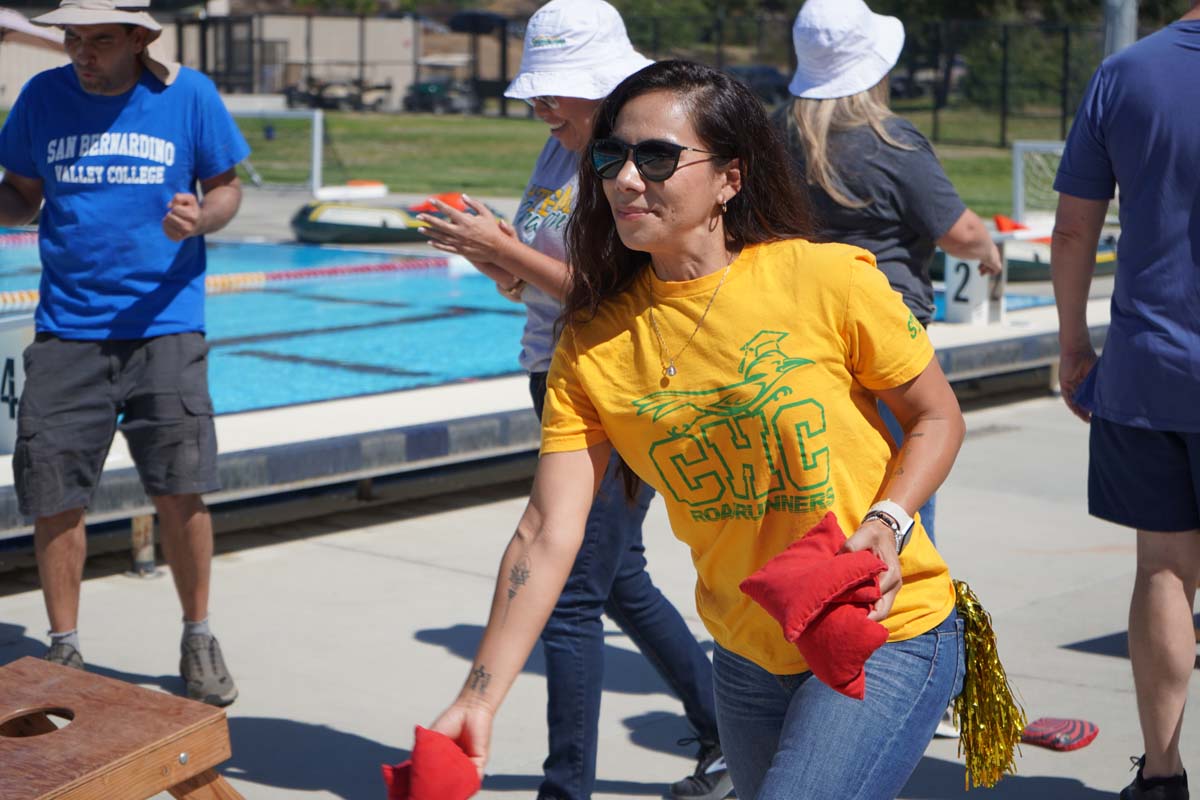 Employees at SBCCD Olympics