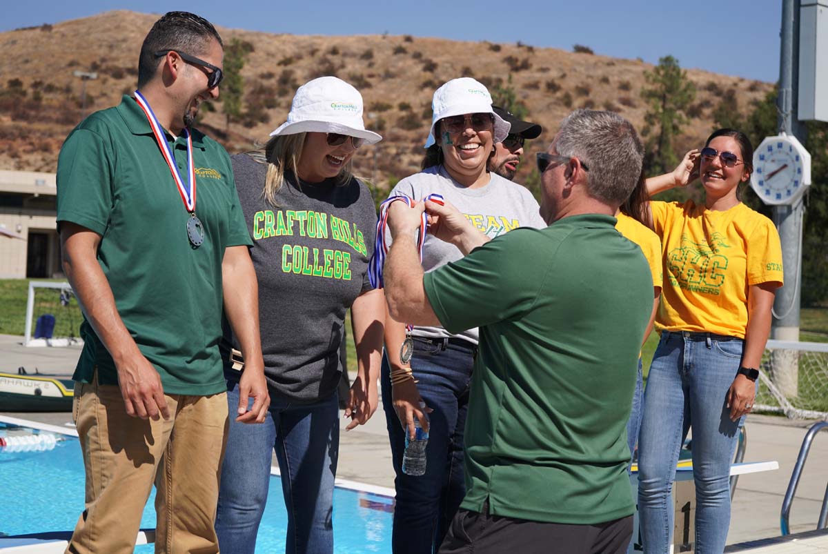 Employees at SBCCD Olympics