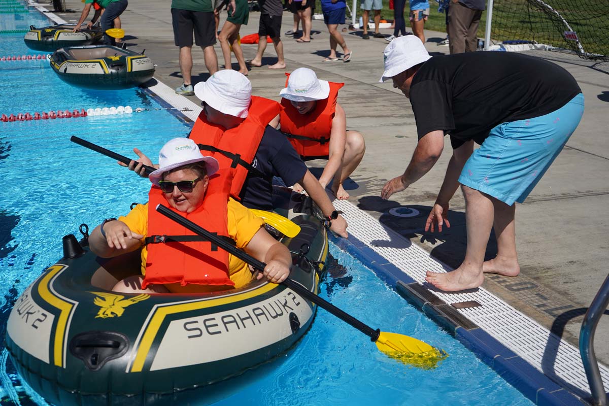 Employees at SBCCD Olympics