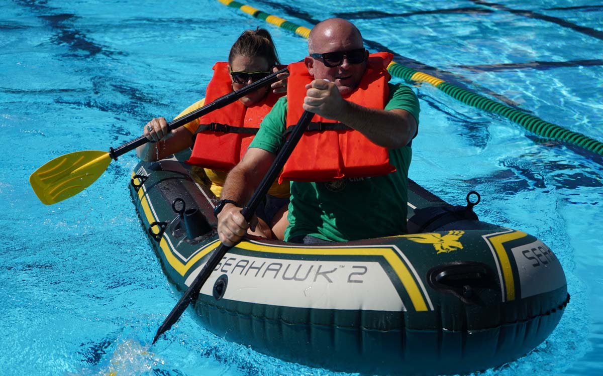 Employees at SBCCD Olympics