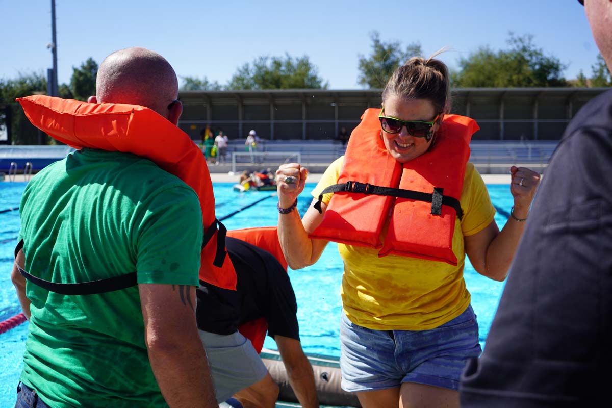 Employees at SBCCD Olympics