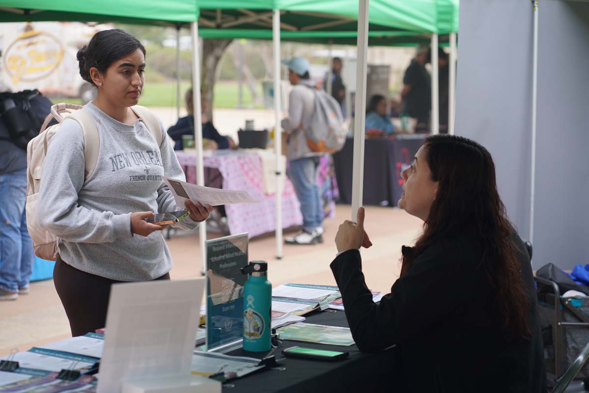 Students at the CHC Career Fair.