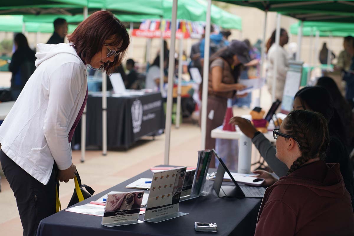 Students at the CHC Career Fair.