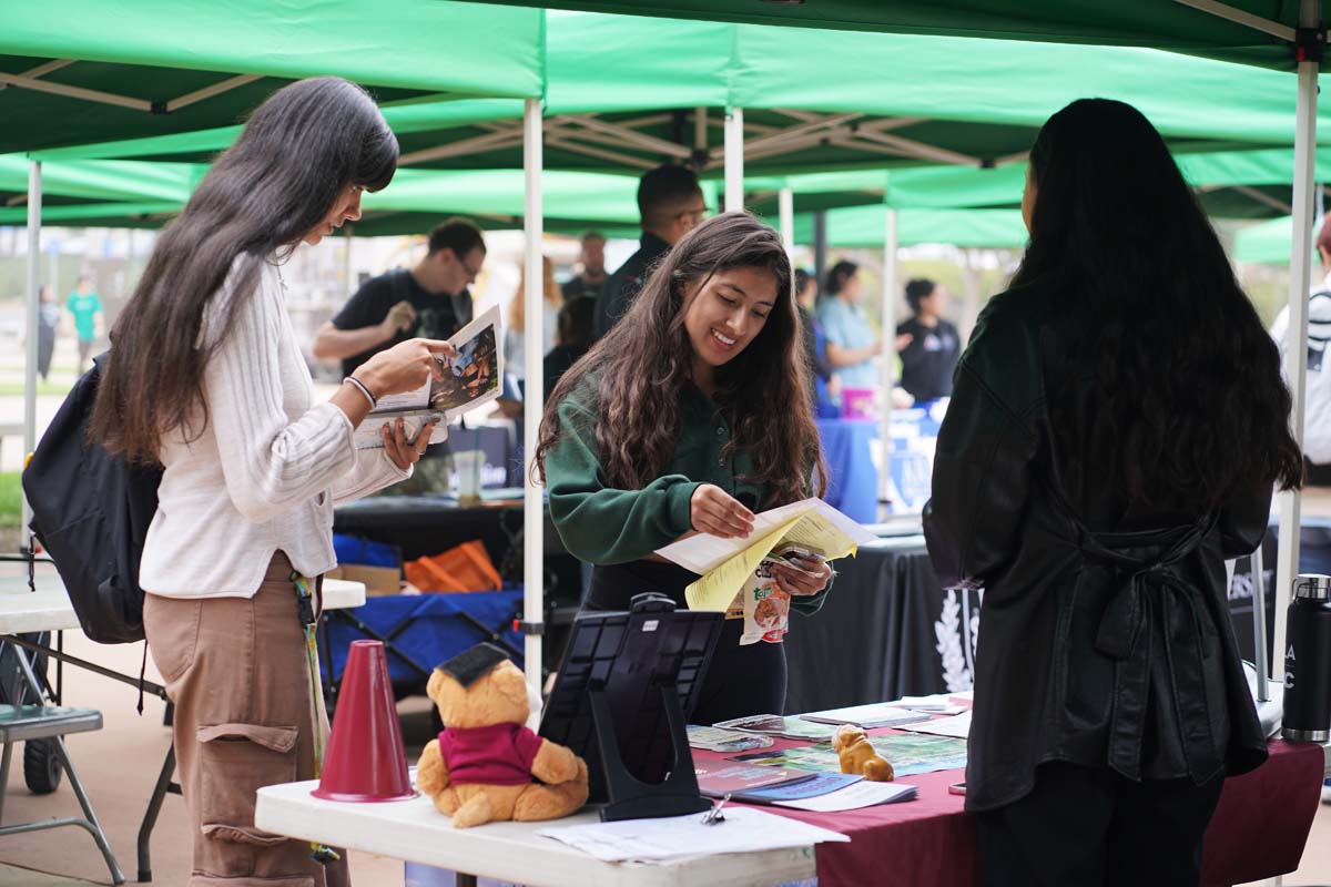 Students at the CHC Career Fair.