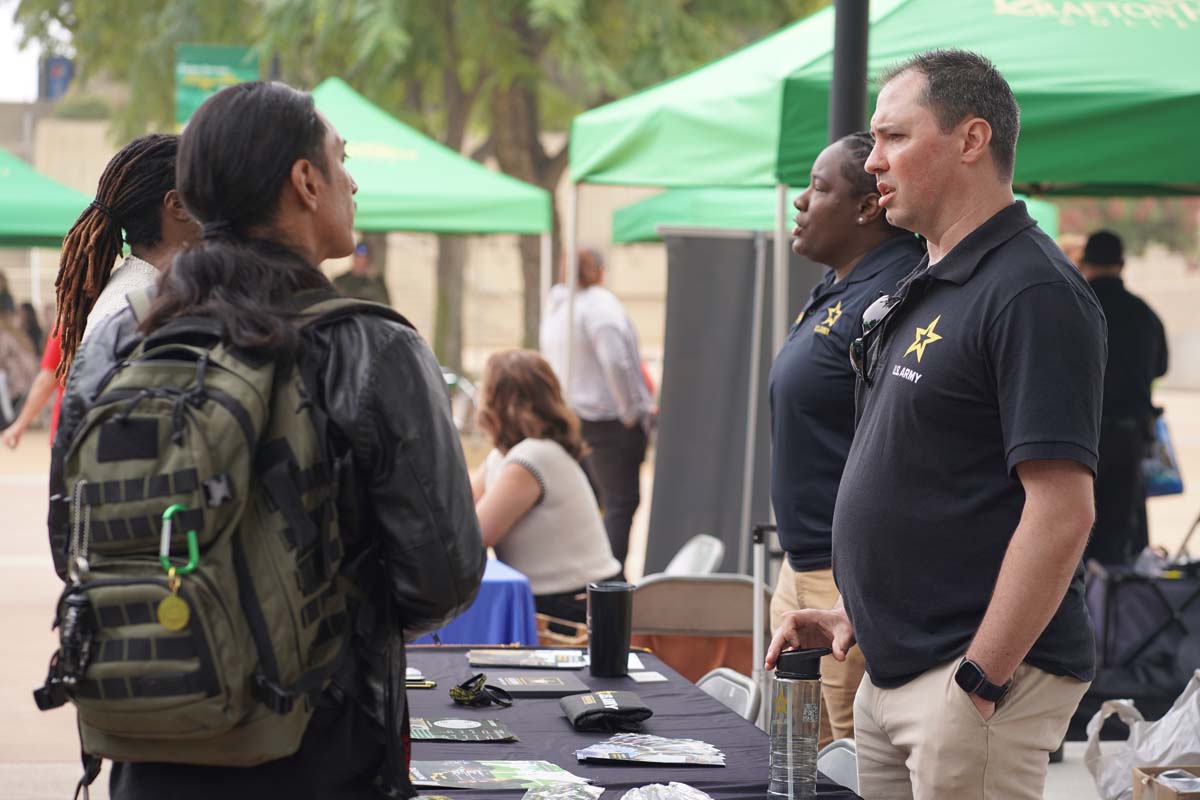 Students at the CHC Career Fair.