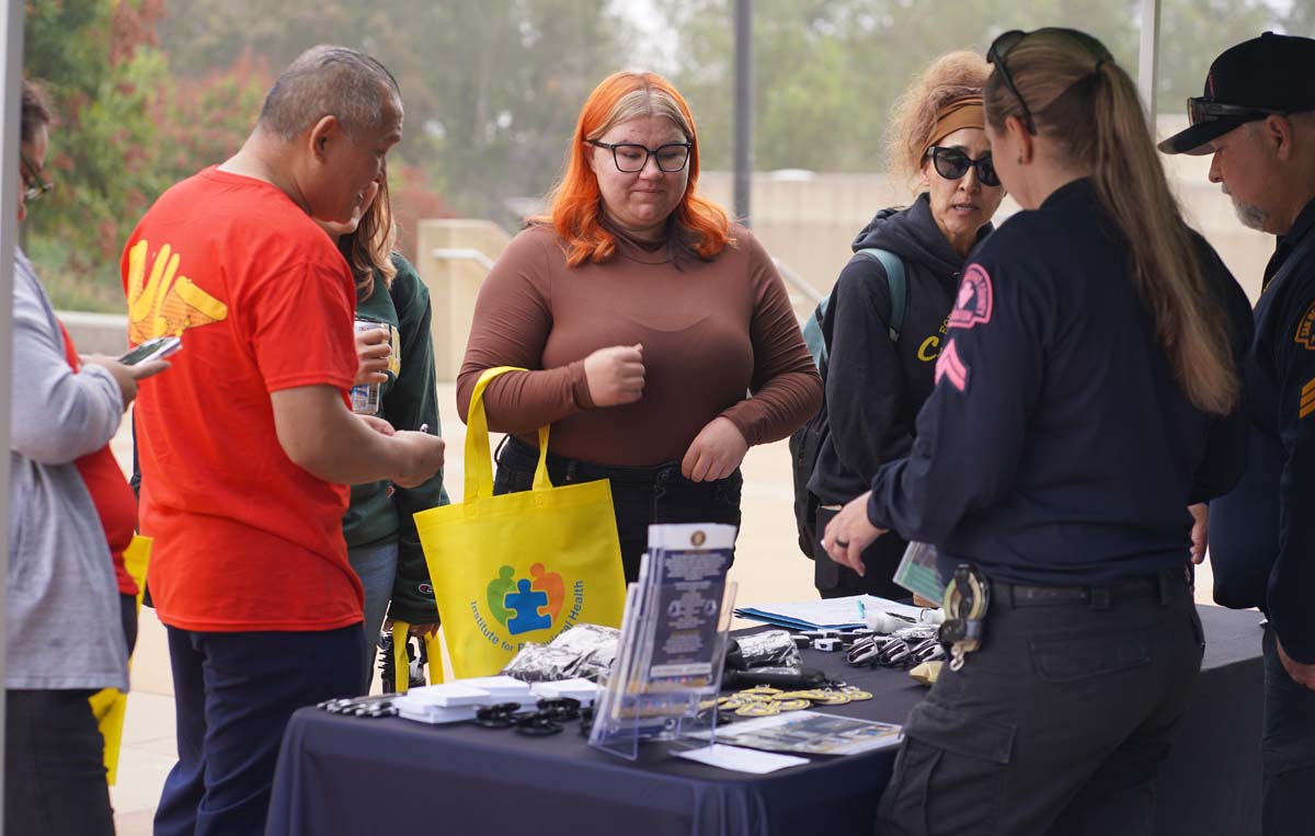 Students at the CHC Career Fair.