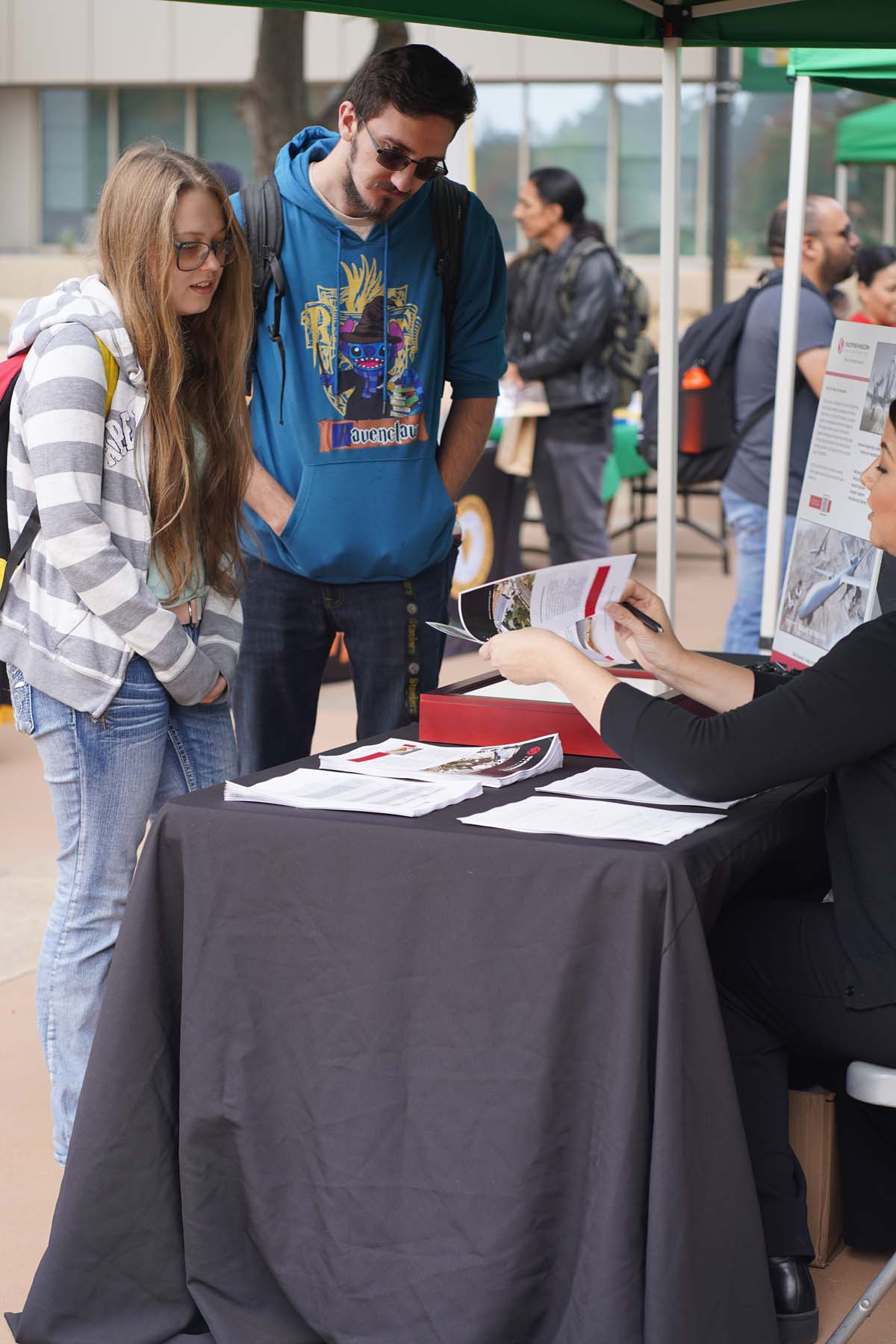 Students at the CHC Career Fair.