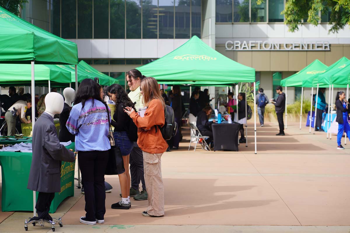 Students at the CHC Career Fair.