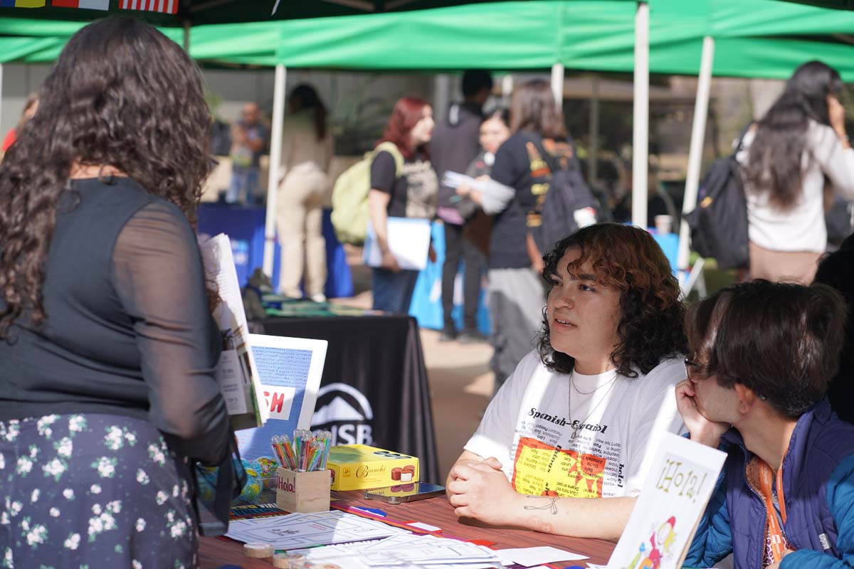 Students at the CHC Career Fair.