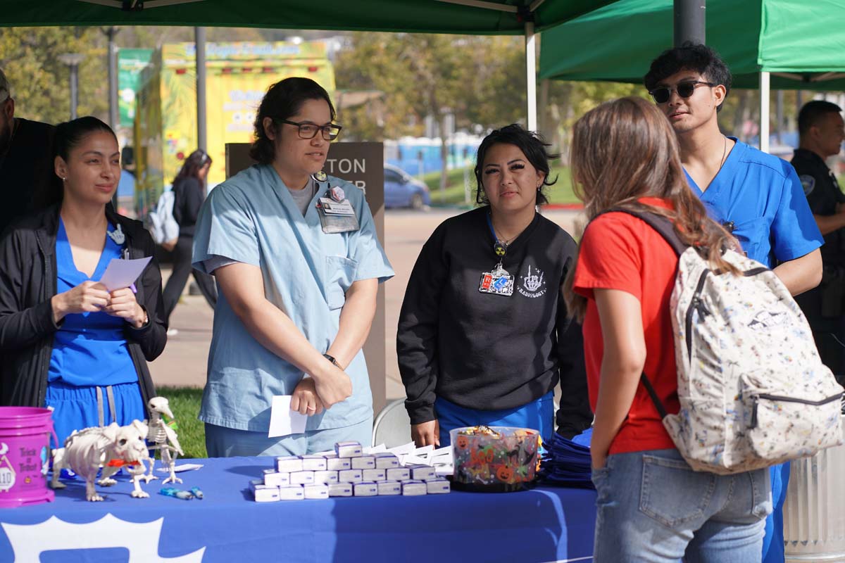 Students at the CHC Career Fair.