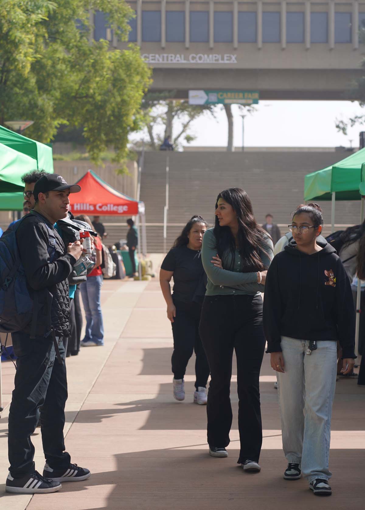 Students at the CHC Career Fair.