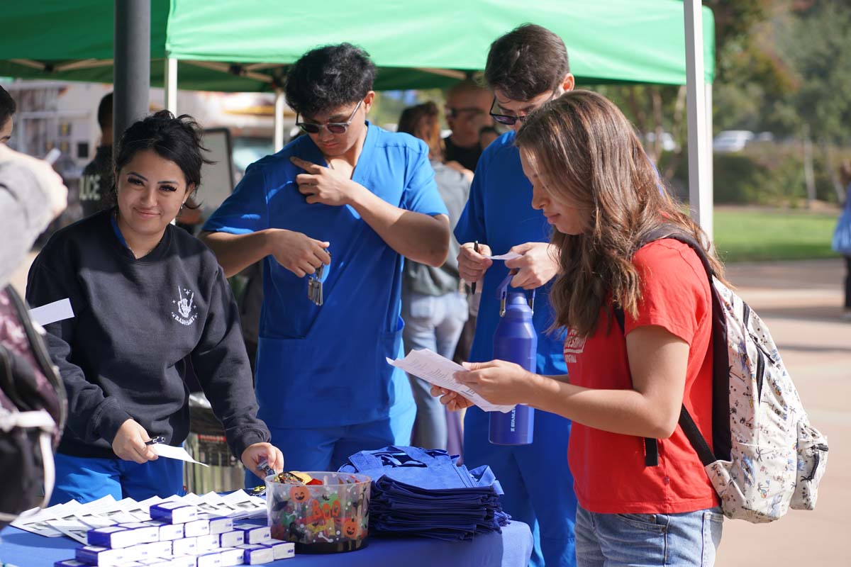 Students at the CHC Career Fair.