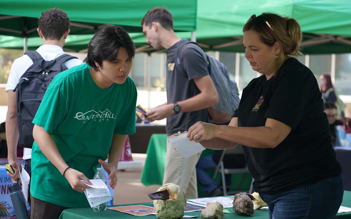 Students at the CHC Career Fair.