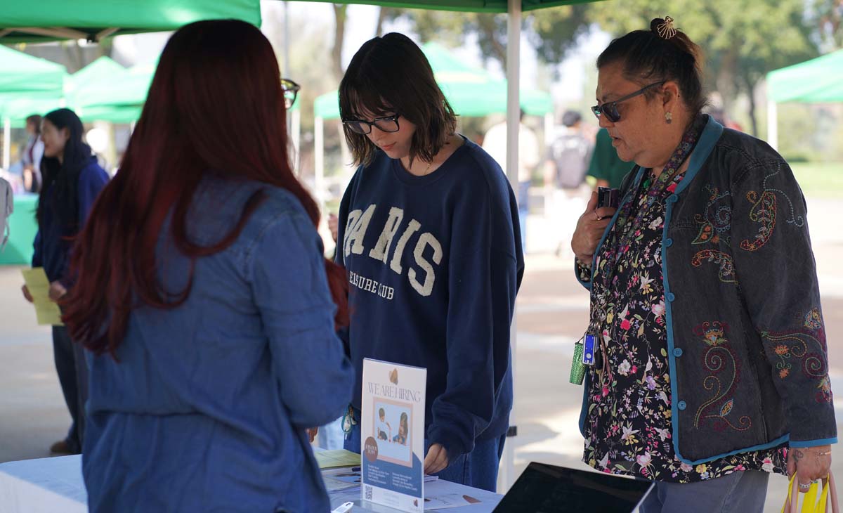 Students at the CHC Career Fair.