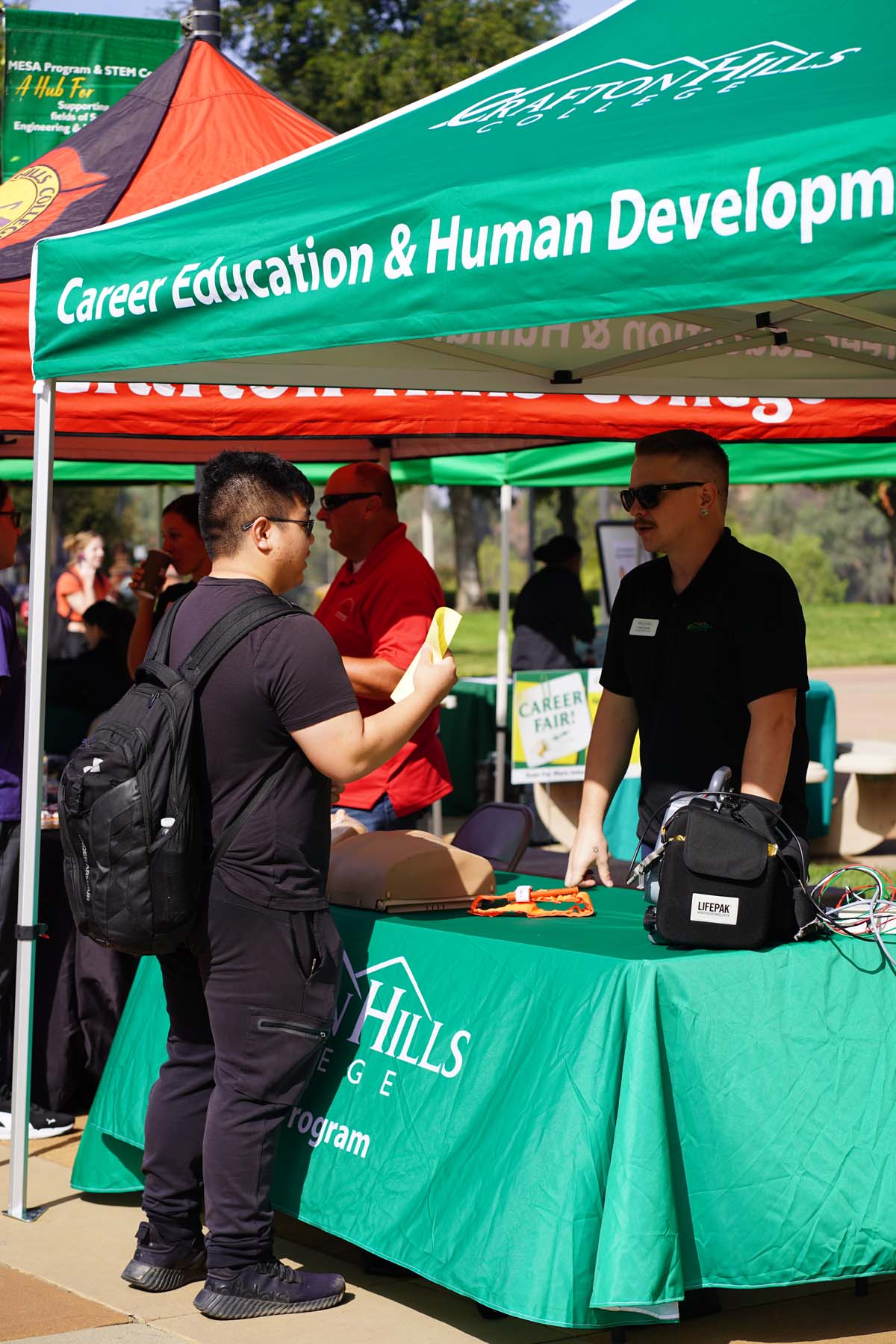 Students at the CHC Career Fair.