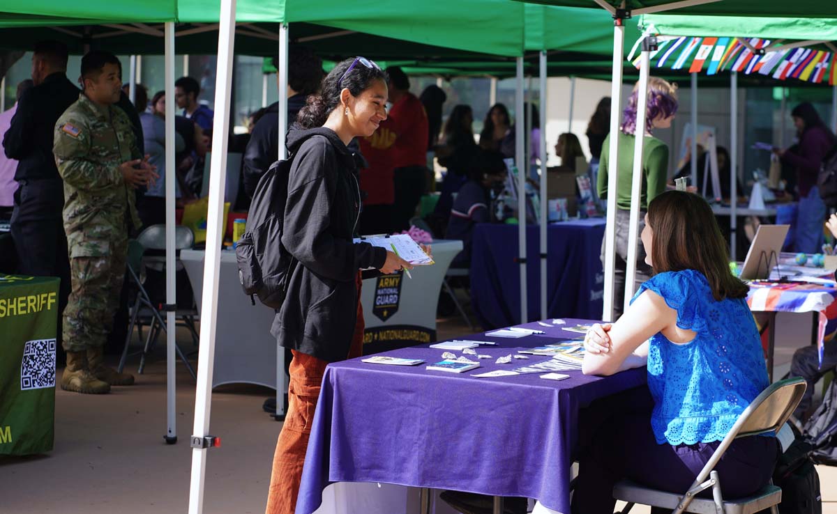 Students at the CHC Career Fair.