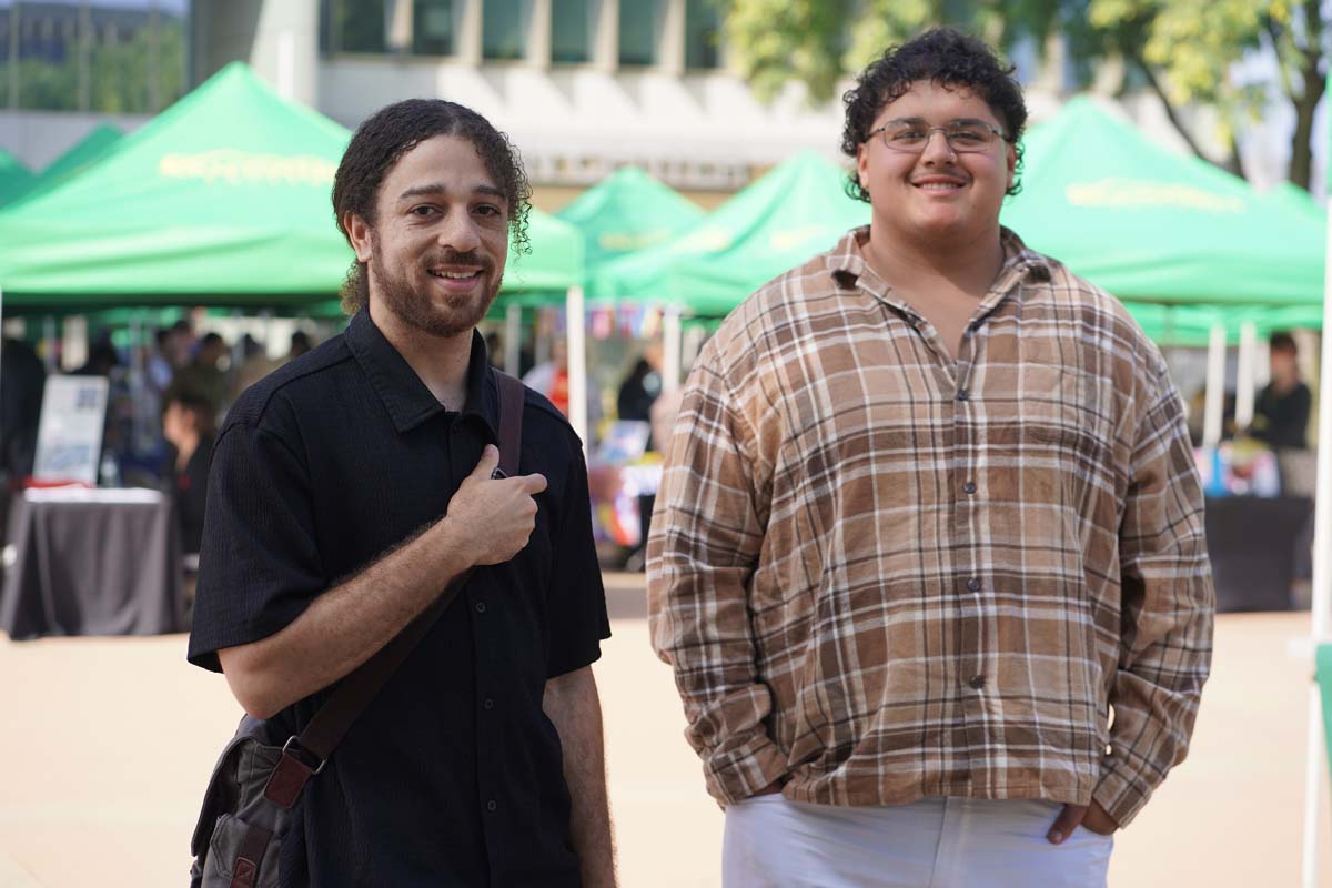 Students at the CHC Career Fair.