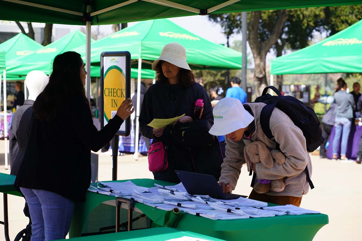 Students at the CHC Career Fair.