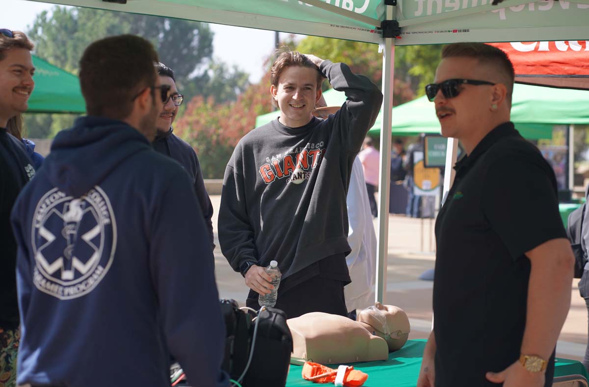 Students at the CHC Career Fair.