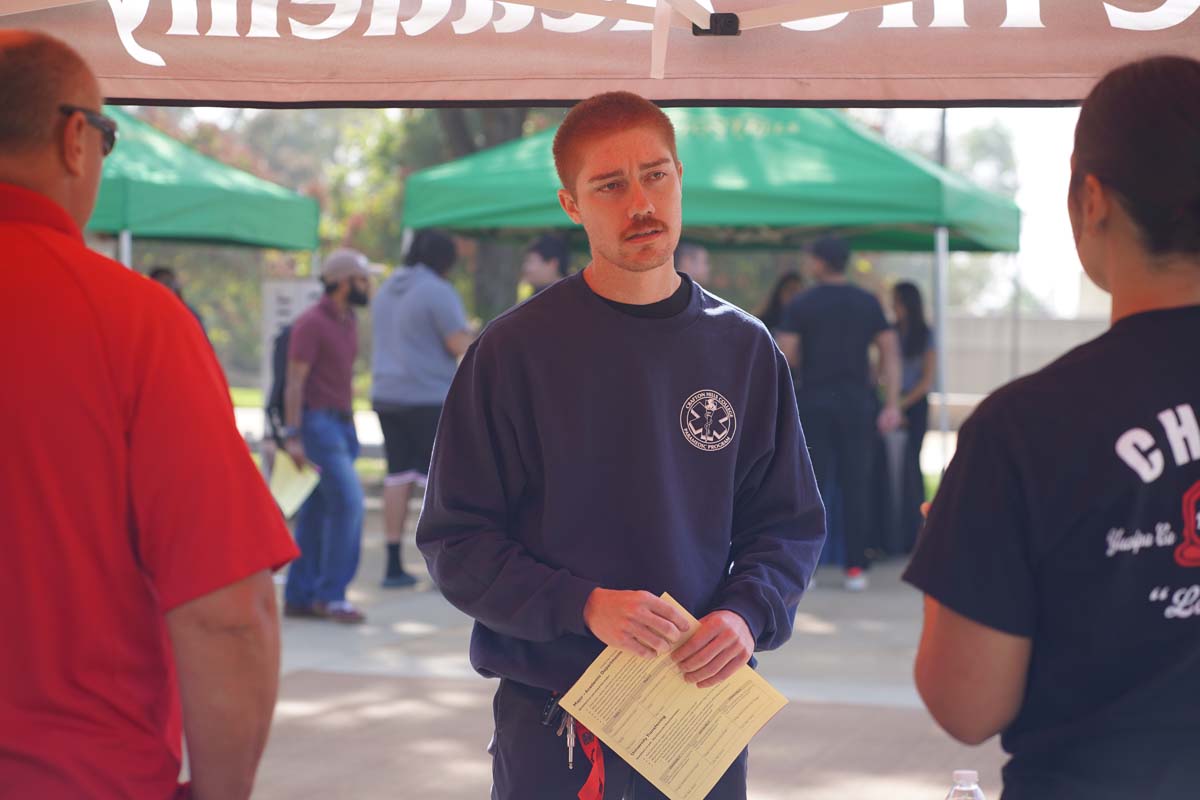 Students at the CHC Career Fair.