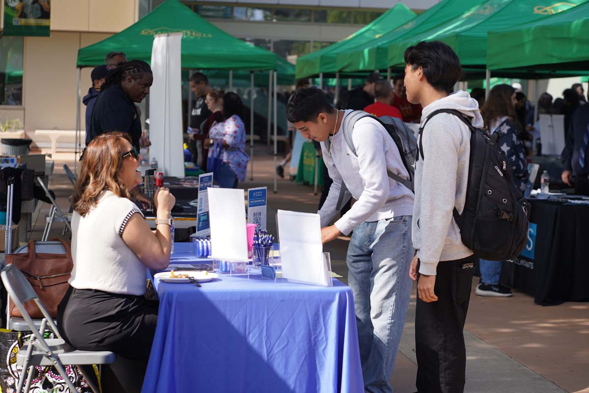 Students at the CHC Career Fair.