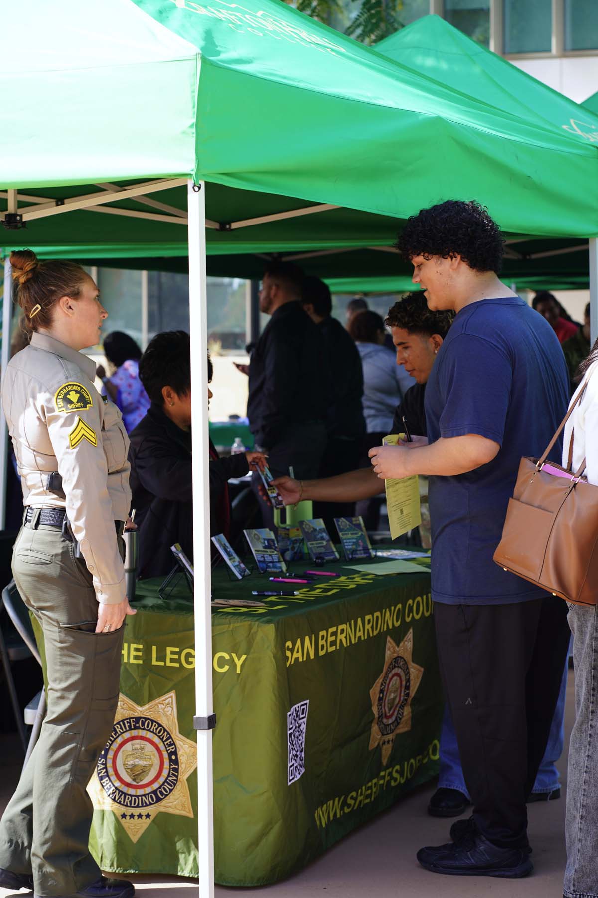 Students at the CHC Career Fair.