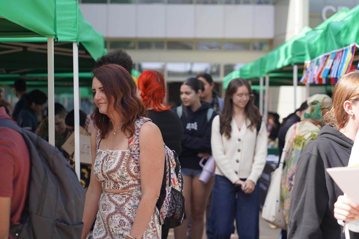 Students at the CHC Career Fair.