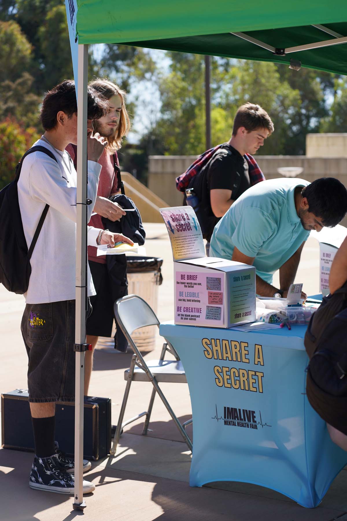 Students at CHC Accessibility and Mental Health Fair.