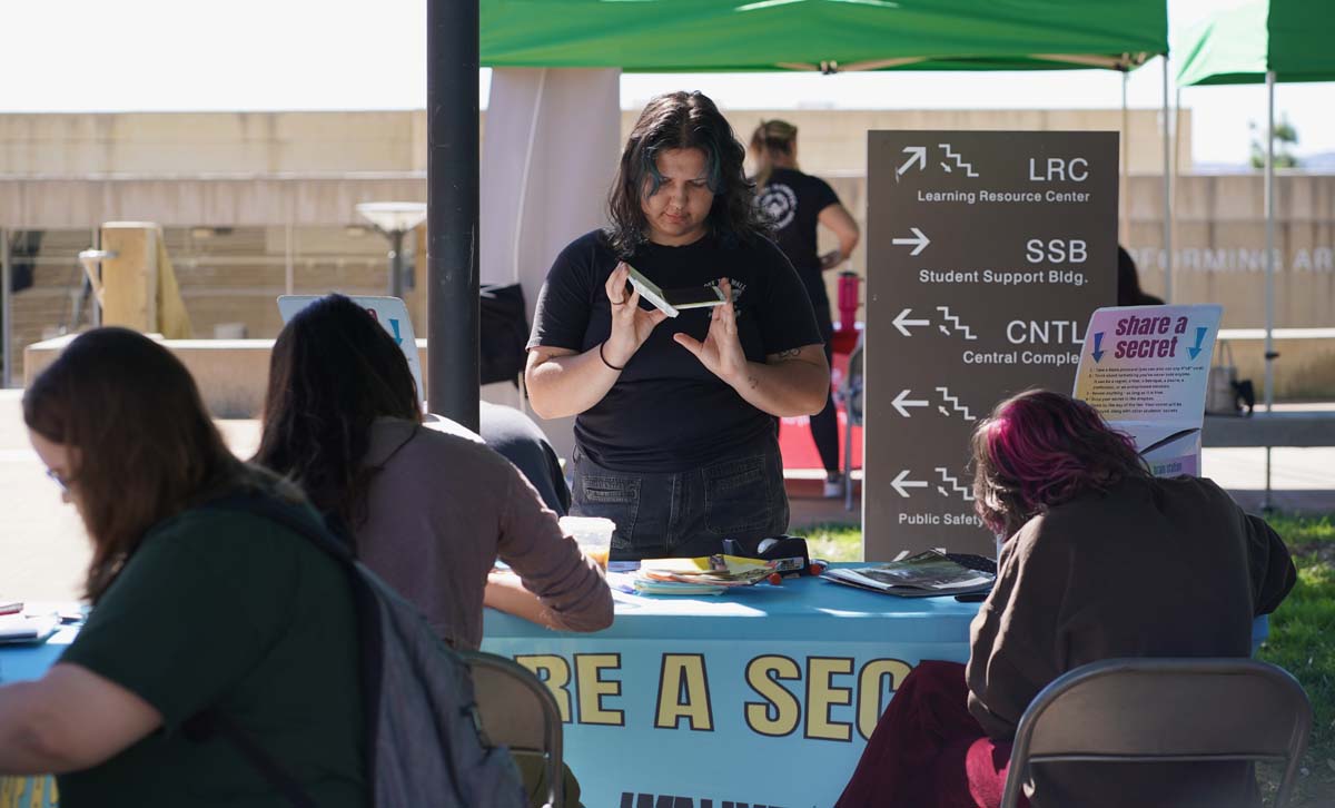 Students at CHC Accessibility and Mental Health Fair.