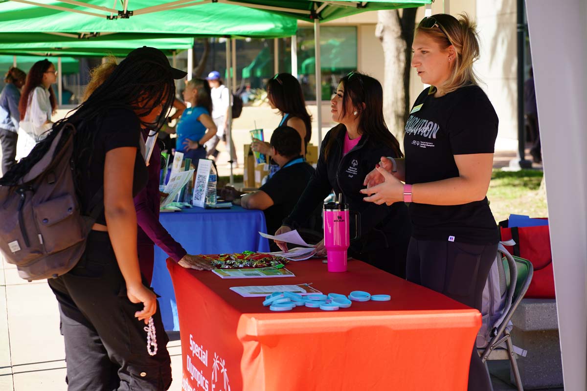 Students at CHC Accessibility and Mental Health Fair.