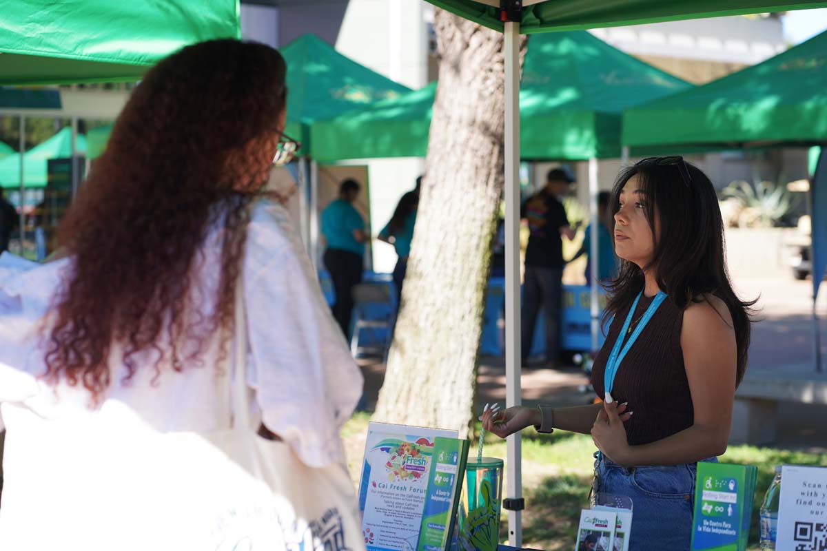 Students at CHC Accessibility and Mental Health Fair.