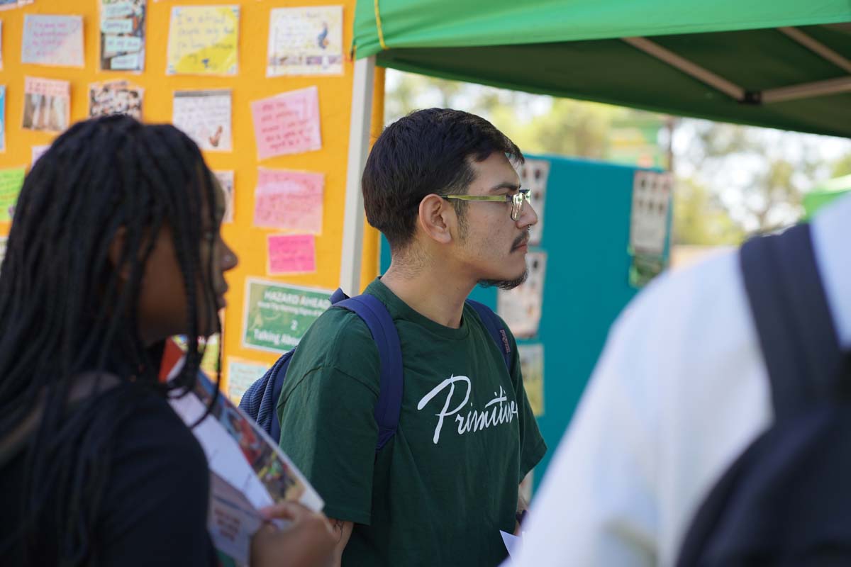 Students at CHC Accessibility and Mental Health Fair.