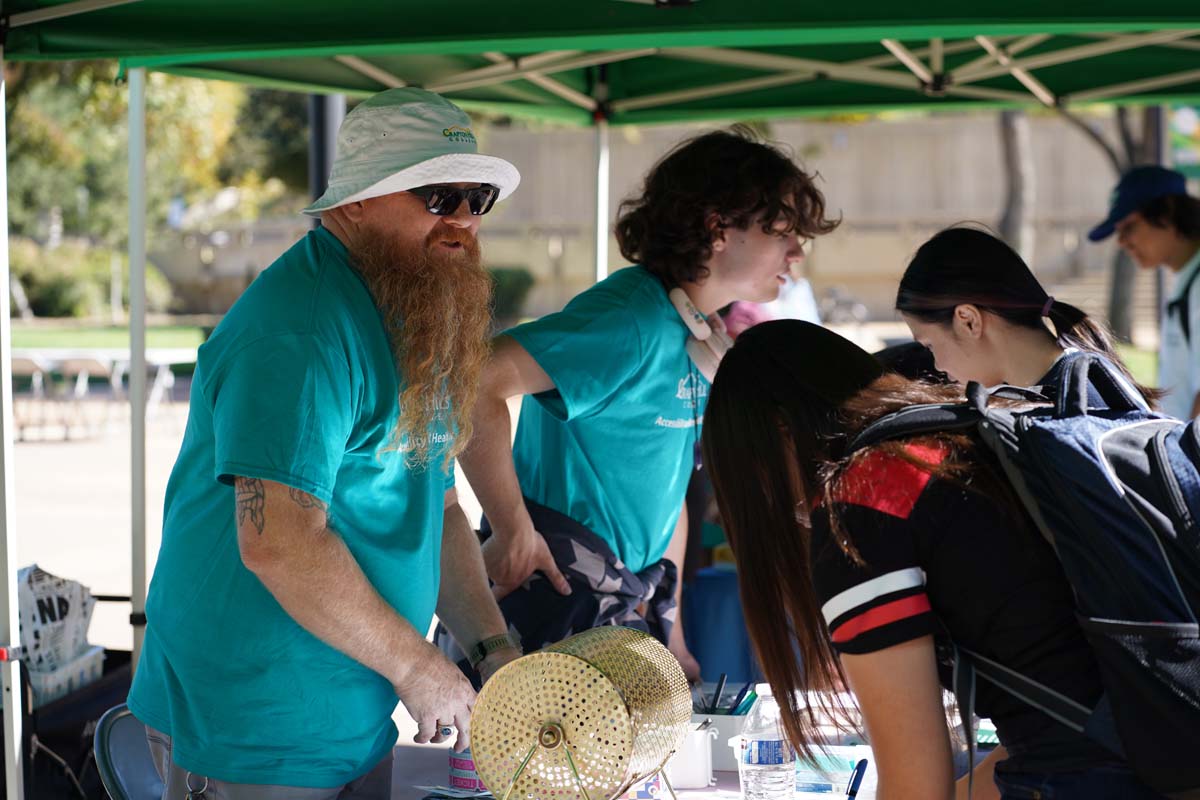 Students at CHC Accessibility and Mental Health Fair.