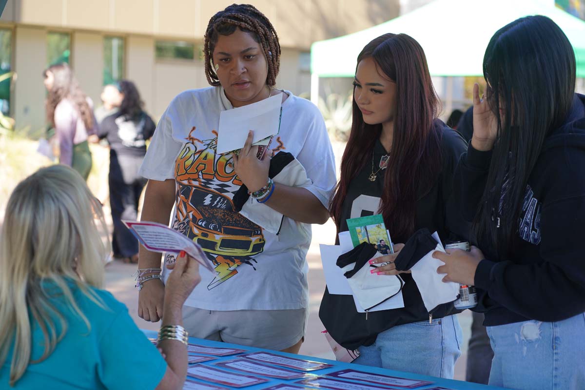 Students at CHC Accessibility and Mental Health Fair.