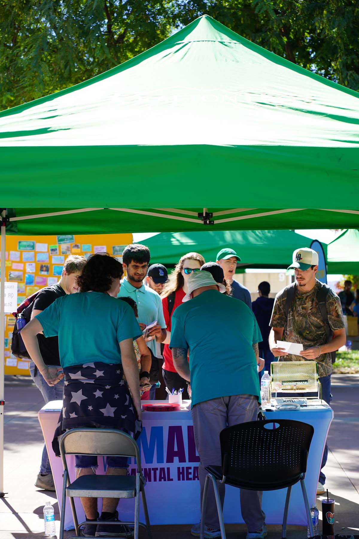 Students at CHC Accessibility and Mental Health Fair.