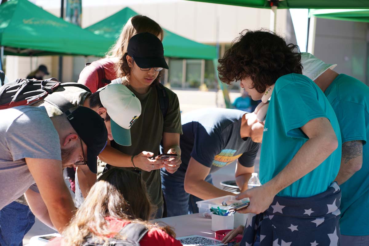 Students at CHC Accessibility and Mental Health Fair.