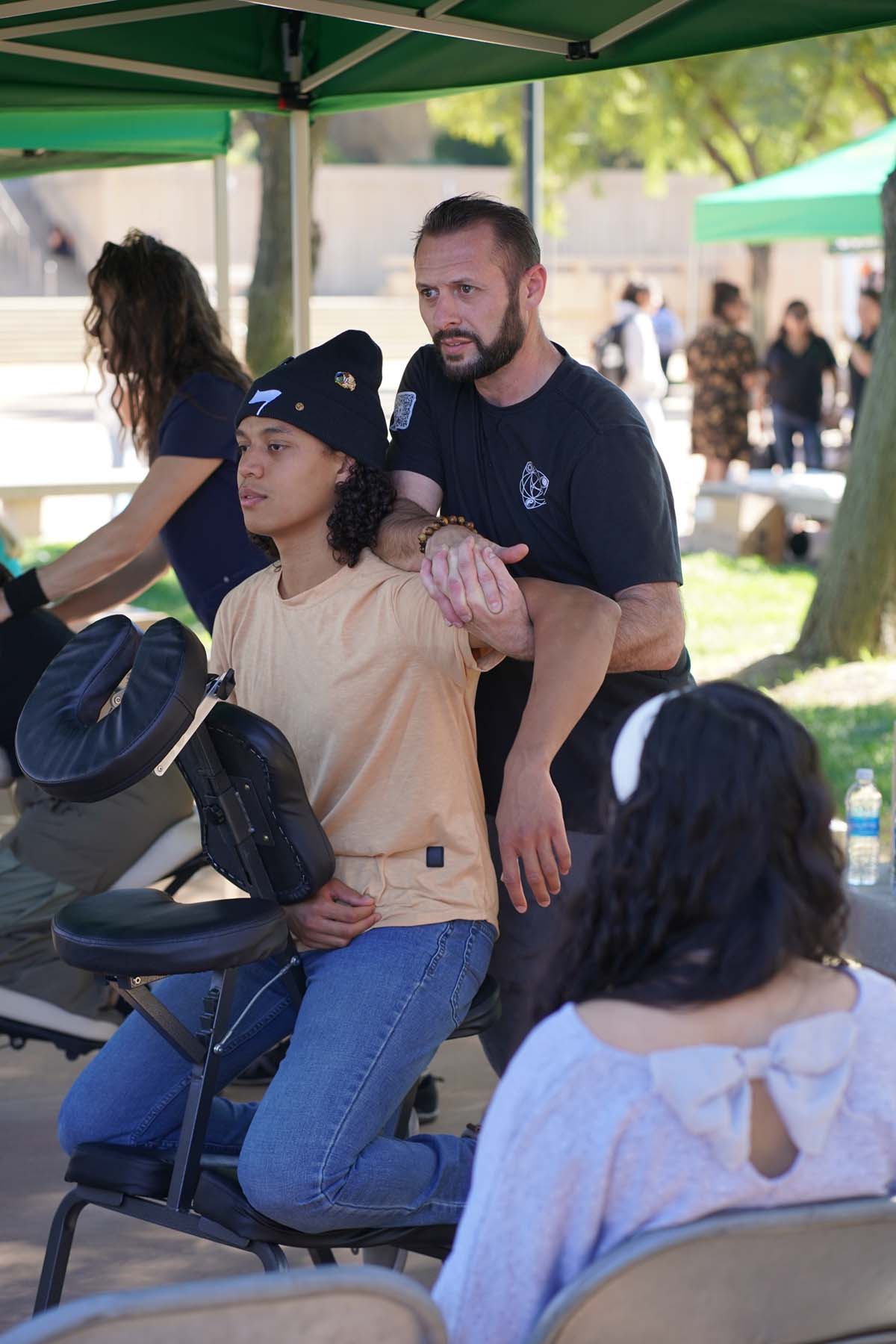 Students at CHC Accessibility and Mental Health Fair.