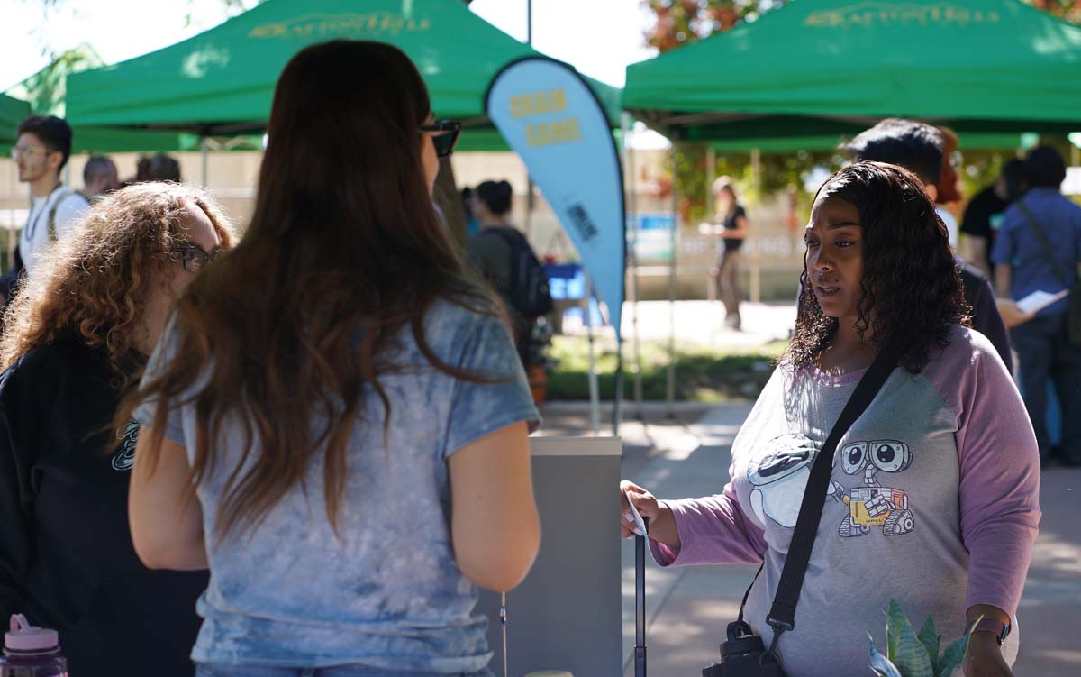 Students at CHC Accessibility and Mental Health Fair.